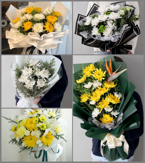 安徽滁州市凤阳县枣巷镇黄咀村白事花束代送